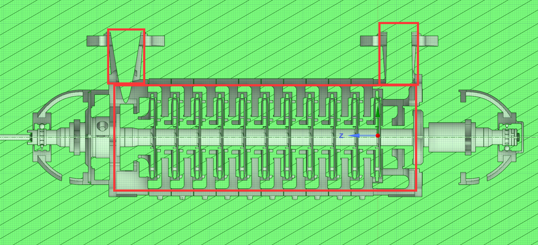 多级离心泵流体域抽取方法1